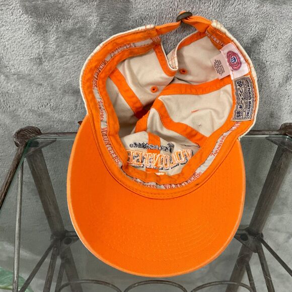 Tennessee Volunteers Vols Hat Cap Drew Pearson adj. Strap back Tan/ Orange - Picture 6 of 6